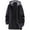Gray, variant on Men's Winter Knit Sweater Cardigan, Hooded Fleece Thickened Solid Color Casual Coat for Cold Weather Comfort and Daily Use,Black,L
