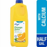 KR 100% Orange Juice From Concentrate With Calcium Vitamins C & D 0.5 gallon.