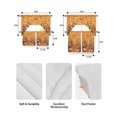 thumbnail image 5 of Yellow Pumpkins Fall Swag Kitchen Curtains Sets for Windows 24 Inch Length, Harvest Thanksgiving Botanical Leaves Short Window Curtain Panels Swags Valances and Tiers 3 Piece Set for Cafe/Dining Room, 5 of 5