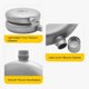 thumbnail image 3 of 150ml/180ml Titanium Flask Alcohol Whisky Wine Flask with Refill Funnel for Outdoor Camping Backpacking Travel Picnic, 3 of 4