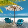 thumbnail image 3 of Beach Chair,330lbs Folding Backpack Chairs for Adults with 5-Position Backrest,Storage Pockets,Towel Bar & Headrest, Foldable Low Beach Lounge,Portable Aluminum Lay Flat Camping Chair,Yellow, 3 of 13