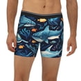 thumbnail image 2 of Disketp Playful Whales Underwater Scene Men's Boxer Briefs Men’s Underwear Boxer Briefs for Men, 2 of 7