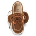 thumbnail image 3 of Infant Sneaker Baby Boy Toddler First Walkers Stitching Straps Soft Bottom Non-slip Casual Shoes, 3 of 6