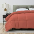 thumbnail image 2 of D.N.G. BEDDINGS 800 Thread Count 1 Piece Comforter, 100% Egyptian Cotton Cover, Damask Stripe, Full/Queen Size, Brick Red Color, 2 of 6