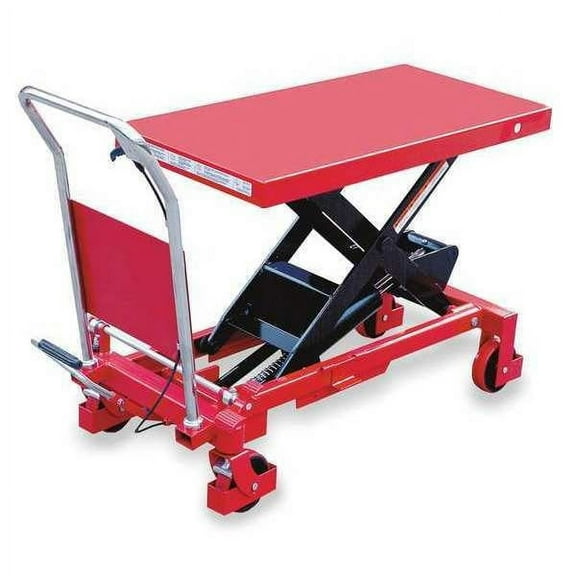 Dayton Scissor Lift Table, 2000 lb. Cap, 20"W, 40"L 6W804