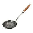 thumbnail image 5 of Skimmer Slotted Spoon 304 Stainless Steel for Frying Draining Noodles Pasta Medium, 5 of 10