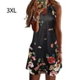 thumbnail image 3 of Qarigey Vestido informal con estampado sin mangas bohemio elegante estético vestido playero fiesta de vacaciones ropa de moda de verano Vestidos Flor negra 3XL Qarigey AP010895-22, 3 of 6