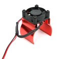 thumbnail image 1 of Ventilador De Refrigeración De Motor RC, Pieza De Repuesto De Alta Conductividad Térmica, Ventilador De Refrigeración RC De Aleación De Aluminio Para Coche Traxxas 1/10 RC YLSHRF Rojo, 1 of 8