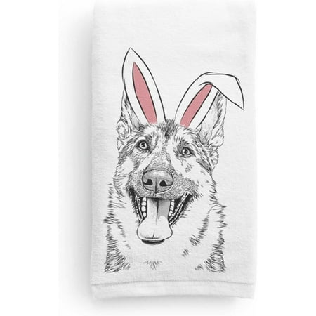 

Easter The German Shepherd Decorative Hand Towel Bathroom And Kitchen Decoration