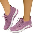 thumbnail image 4 of Wovix Women Sneakers Shoes Lightweight Zero-Drop Fashion Non Slip for Running Walking Versatile And Sneakers Athletic Footwear Shoes Spring Summer, 4 of 7