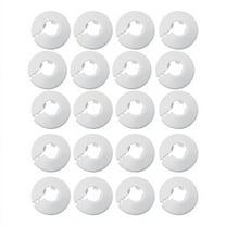 20 Pieces 1/2 Inch Flange Water Pipe Cover Decoration 16mm White Wall Radiator