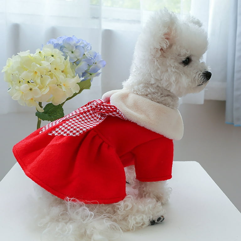Dog Flower Girl Dress Cute Clothes Dog Warm Pets Cat Celebrate With Your Pet Clothes Cat Closet Walmart