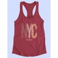 thumbnail image 3 of Nyc Sketchy Lettering Racerback Tank Women -Image by Shutterstock, Female XX-Large, 3 of 4