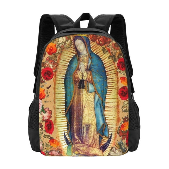 Our Lady Of Guadalupe Backpack Fashion Travel Backpack Laptop Backpack 16 Inch Simple And Large Capacity