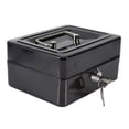 thumbnail image 1 of Caja de Efectivo Metálica Negro con Cerradura de Combinación Segura para Hogar, Negocios o Viajes, 1 of 8