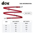 thumbnail image 4 of DDOXX Nylon Dog Leash, 3-Way Adjustable, 6.6 ft - for Dogs Large & Small - Double Dog, 4 of 8