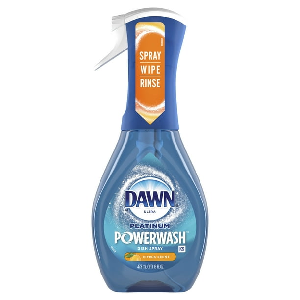 Dawn Platinum Powerwash Dish Spray, Dish Soap, Citrus Scent, 16 fl oz