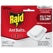 Raid Ant Killer Baits, For Household Use, Kills the Colony, Kills Ants for 3 Months, Child Resistant, 4 Count