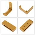 thumbnail image 4 of Unique Bargains 4 Pcs Foldable Foldable Coat Hook Wall Mount Invisible Gold Tone, 4 of 7