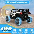 thumbnail image 3 of Joyracer 24 Volt Ride on Toys 2 Seater, 4WD Power Car wheels UTV with 4*200W Motors, Remote Control, Bluetooth, Spring Suspension, LED Light, White, 3 of 10