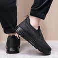 thumbnail image 3 of Fuzzy Winter Ankle Boots for Men Quilted Waterptoof Slip on Non Slip Snow Booties Comfy Loafers Walking Shoes, 3 of 7