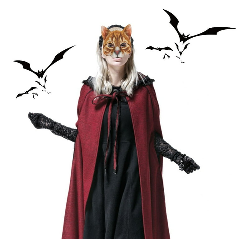 Adult Cosplay Cat Mask, Halloween Animal Mask Scary, Full Head