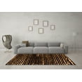 thumbnail image 3 of Ahgly Company Indoor Rectangle Abstract Orange Modern Area Rugs, 7' x 10', 3 of 4