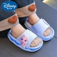 thumbnail image 4 of Zapatillas de Disney para niños, sandalias y zapatillas de baño de interior con suela suave antideslizantes de princesa Elsa de dibujos animados bonitos de verano para niñas, 4 of 5