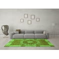 thumbnail image 3 of Ahgly Company Indoor Rectangle Abstract Green Modern Area Rugs, 8' x 12', 3 of 4