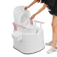 thumbnail image 6 of 16in Height Portable Travel Toilet Compact Potty Bucket SeatsTank Lightweight Outdoor Indoor with Toilet Roll Holder For Camping and Hiking Boating, Caravan, Campsite, Hospital, 6 of 9