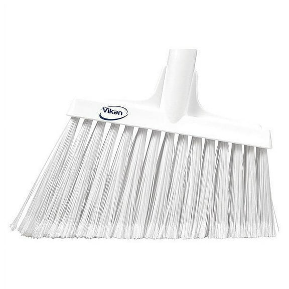 Vikan 9 in Sweep Face Broom Head, Synthetic, White 29165
