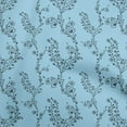 thumbnail image 1 of oneOone Viscose Chiffon Light Blue Fabric Asian Floral Block Craft Projects Decor Fabric Printed By The Yard 42 Inch Wide, 1 of 4