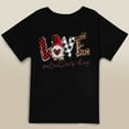thumbnail image 2 of Hauts d'Été pour Femmes 2023 T-Shirts Imprimés Grande Taille Col Rond Imprimé Chat Manches Courtes Graphique, 2 of 4