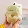 thumbnail image 3 of NIBOLOG Cartoon Crocodile Plush Toy Cute Soft Fluffy Stuffed Animal Plushie Kids Comfort Doll, 3 of 8