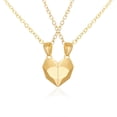 thumbnail image 1 of Collar de aleación magnética con forma de corazón de amor de Jinse para parejas, colgante de piedra de los deseos, collar de corazón a corazón, cadena de clavícula con forma de corazón, plata * plat, 1 of 4