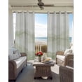thumbnail image 4 of Sage Green Ombre Mountain Blackout Curtains 54 Inches Long for Bedroom, Nature Abstract Art Marble Thermal Insulated Room Darkening Black Out Window Curtain Panels Grommet Drapes for Living Room, 4 of 8