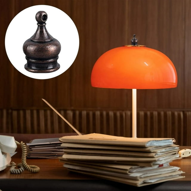 Cqxid Protection de Meubles à Moins de 5 $ Embout de Lampe pour Abat-Jour Embouts de Lampe Capuchon d'Embout de Lampe Bouton Décoration de Lampe Capuchons à Vis Remplacement pour Lampe de Sol Lampe de Table Harpes Bronze