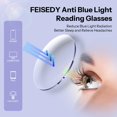 thumbnail image 4 of FEISEDY Lentes de lectura 3 pares estilo cat eye 2.5x con filtro de luz azul, 4 of 7