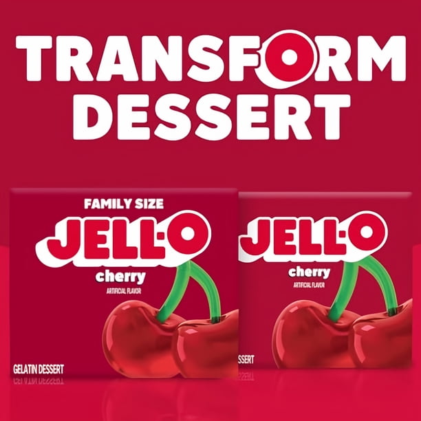 Cherry Jell-O 6oz (10) | Food industry gelatin products - Walmart