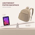 thumbnail image 4 of Lovevook Mini Backpack Purse for Daily Use, Cute Backpack for Women with Chic Puffer Fabric Ultra-Light & Easy Care, 4 of 7
