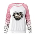 thumbnail image 4 of Bjutir Valentines Day Women Tops Casual Printed Round Neck Long Sleeve Sweatshirt Top, 4 of 4