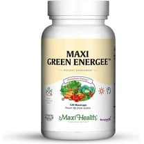Maxi Health Green Energee – Superfood Multivitamin with Spirulina & Wheat Grass – Energy Support – 120 Capsules