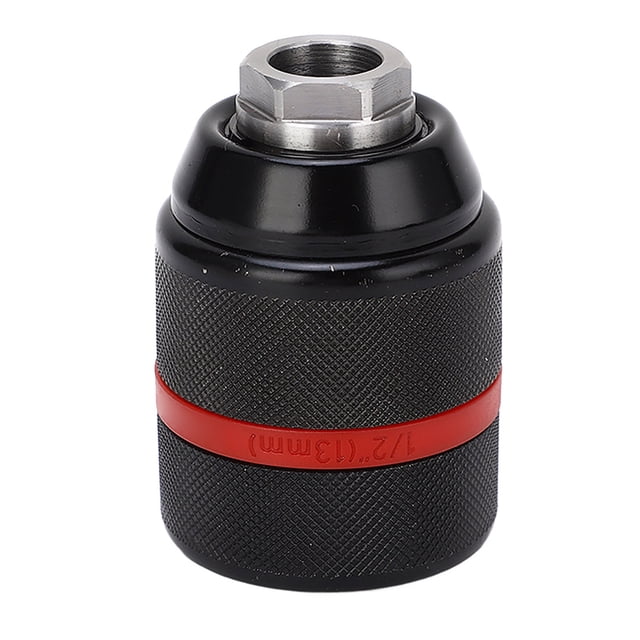Portabrocas sin llave, montaje de 1/2‑20UNF, portabrocas eléctrico autoajustable, rango de sujeción de 2‑13 mm, hexagonal, 63 mm/2,5 pulgadas