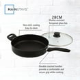thumbnail image 3 of Mainstays 4-Quart Non-Stick Jumbo Cooker with Glass Lid, Black, 3 of 8