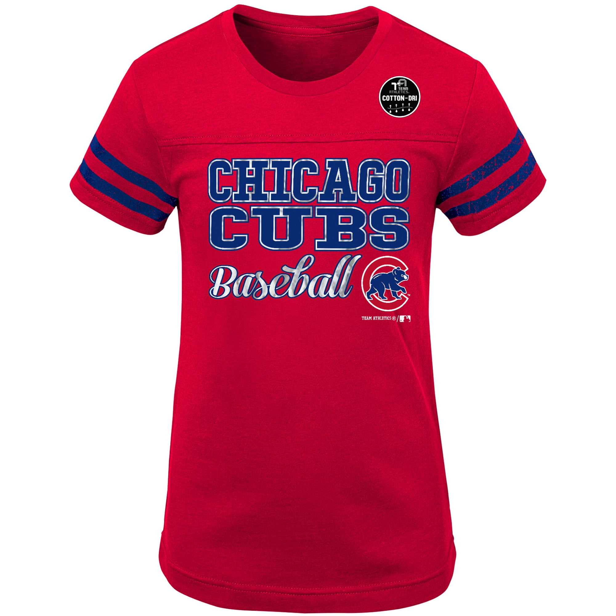 Girls Youth Red Chicago Cubs Play Dri TShirt