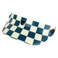 thumbnail image 2 of Cubierta de visera para casco, protector solar de 3 broches, visera parasol para Azul blanco, 2 of 9