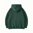 thumbnail image 4 of WULMLEO Mens Double Zip Up Hoodie Oversized Acid Wash Heavyweight Fleece Cotton Hoodies Vintage Fashion Sweatshirts with Pocket Dark Green XL, 4 of 4