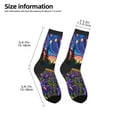 thumbnail image 2 of Naloa Galactic Night Over Meadow Kids Socks Unisex Kids and Toddlers' Crew Socks, ,1 Pairs, 2 of 5