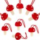thumbnail image 2 of Colgante de fieltro de seta de lana hecho a mano, accesorios de decoración de árbol de Navidad para fiesta, 1/3/5/10/20 piezas, 2 of 5