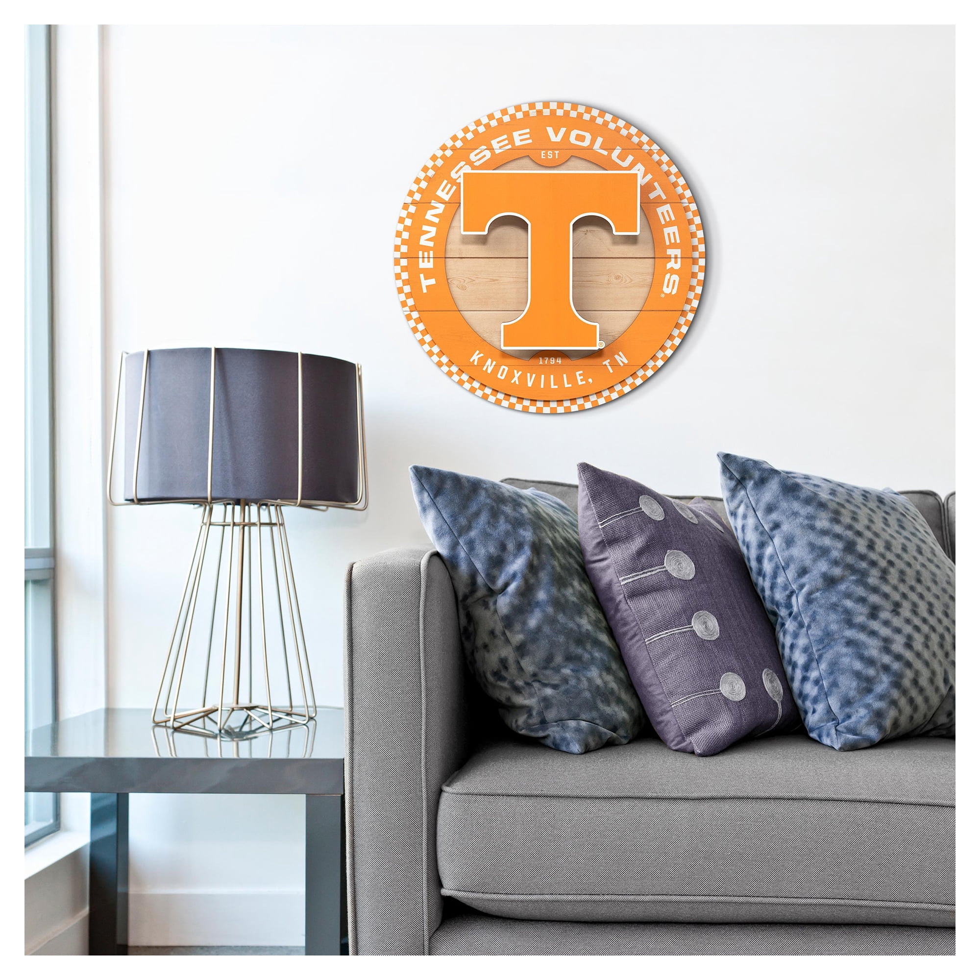 IDNA Tennessee Volunteers 15" x 15" 3DX Logo Circle Backer Wall Art